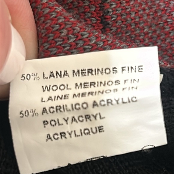 7 Downie Street Made in Italy Merino Wool Blend Crew Neck Striped Sweater XXL - Picture 6 of 16